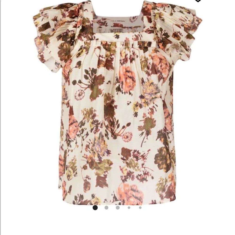 Floral ruffle top Kiki Ulla Johnson